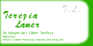 terezia lamer business card